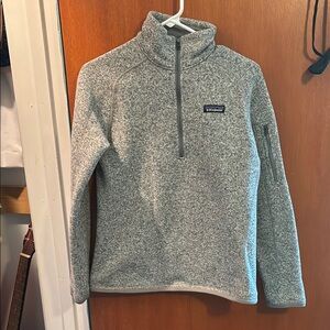Patagonia Heathered Gray Better Sweater 1/4 zip